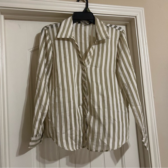 ZARA FLOWY STRIPED SHIRT - Picture 2 of 9
